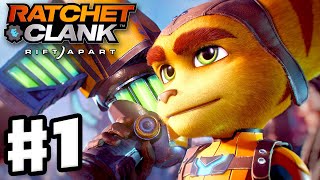 Ratchet amp Clank Rift Apart  Gameplay Walkthrough Part 1  Intro and Nefarious City PS5 [upl. by Ellesirg]