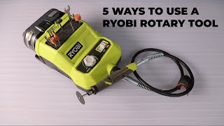 5 Ways To Use A RYOBI Rotary Tool [upl. by Ahsitan585]