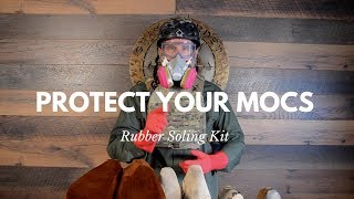 DIY Rubber Soling Kit Protect Your Moccasins [upl. by Narmis]