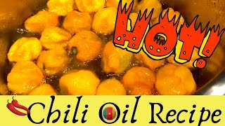 How to Make Chili Oil Hot Pepper Oil CAMEROONIAN STYLE [upl. by Ninel852]