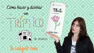 Cómo hacer un tríptico a mano [upl. by Lorianne]