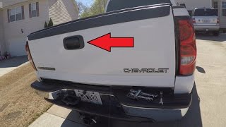 Chevrolet SilveradoGMC Tailgate Handle and Trim Install [upl. by Annaerda]