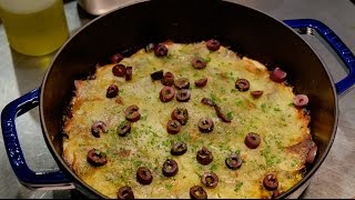 OnePot Bacalhau a Gomes de Sa salt cod casserole Recipe  Chef George Mendes  Aldea NYC  STAUB [upl. by Domenico724]