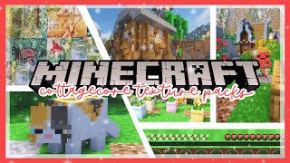 Cute Aesthetic Cottagecore🍄  Minecraft 119 Texture Packs [upl. by Haletky]