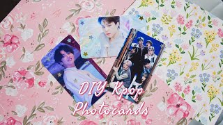 ❤︎ How to Make DIY Kpop Photocards ❤︎ Double Sided [upl. by Natfa998]