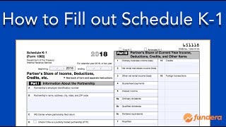 How to Fill out Schedule K1 IRS Form 1065 [upl. by Enyar684]