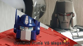 Optimus Prime VS Megatron G1 Stop Motion  Transformers The movie 1986 [upl. by Anilosi265]