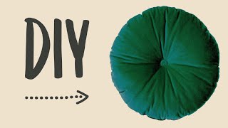 DIY Round Cushion  Beginner Friendly [upl. by Sower]