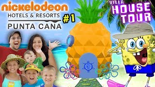 SPONGEBOB HOUSE TOUR in REAL LIFE Nickelodeon Suites Resort Pineapple Villa w FV Family [upl. by Eizdnil]