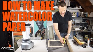 How To Make Homemade Watercolor Paper [upl. by Horatio335]