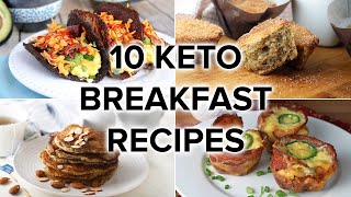 10 Keto Breakfast Recipes that ARENT Just Eggs [upl. by Ddej]