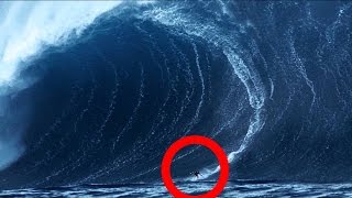 BIGGEST WAVES ever surfed Including arguably the worlds LARGEST WAVE ever caught on camera [upl. by Ahseen]