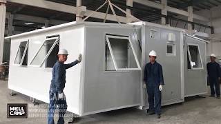 Australia USA Germany Prefabricated Tiny Modular 20ft40ft Expandable Folding Container Home Office [upl. by Nerhe638]