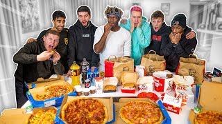 SIDEMEN EAT 70000 CALORIES IN 24 HOURS CHALLENGE [upl. by Karlik84]