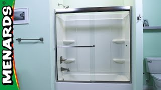 How To Install a Shower Door  Menards [upl. by Anatniuq472]