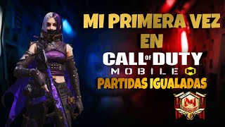 MI PRIMERA VEZ EN COD MOBILE PARTIDAS IGUALADAS 🫡  PRIMERA LÍNEA [upl. by Shanon81]