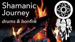 SHAMANIC DRUMS amp Bonfire • Activate Your Higher Mind • Shamanic Journey for Trance and Meditation ☮︎ [upl. by Posehn387]