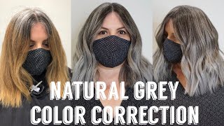 Hair Transformations with Lauryn Blending with Natural Grey Roots Ep 14 [upl. by Jessey394]