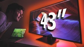 43quot 4K Monitor  Is This TOO BIG for Gaming [upl. by Neva]