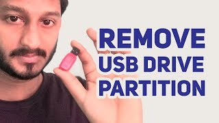 How to remove partition from a USB flash drive on windows [upl. by Ennovaj]