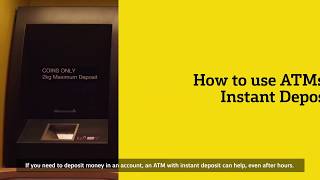 Ways to deposit money at our ATMs [upl. by Ahsemac]