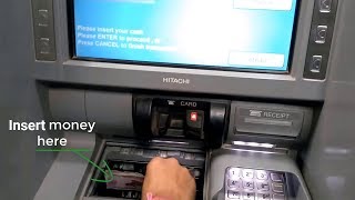 How to deposit money in ATM  CDM machine [upl. by Aveline]