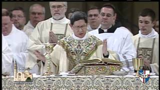 Catholic Univ of America Baccalaureate Mass  2014516 CardTagle [upl. by Edyaj]