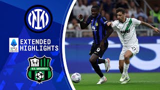 Inter vs Sassuolo Extended Highlights  Serie A  CBS Sports Golazo [upl. by Platto]