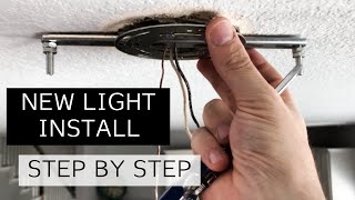 How To Install A Hanging Light  Step By Step Guide [upl. by Allerus609]