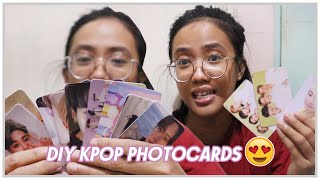 HOW TO MAKE DIY KPOP PHOTOCARDS [upl. by Erdried]