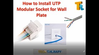 How To install a CAT6 Network Faceplate Modular Socket [upl. by Corty37]