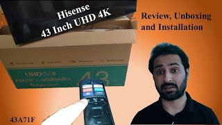 Hisense 43 inch 4K Smart TV  Unboxing Installation and Review [upl. by Besnard634]