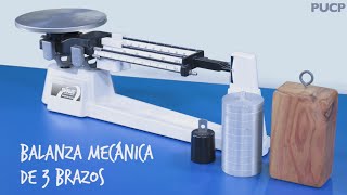 Balanza mecánica de 3 brazos  PUCP [upl. by Anead]