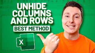 HOW TO UNHIDE AND HIDE COLUMNS AND ROWS THE BEST METHOD [upl. by Greiner]