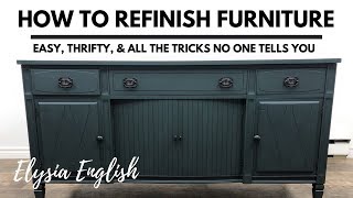 How to Refinish Furniture  Painting Furniture  Restoring Furniture [upl. by Erma132]