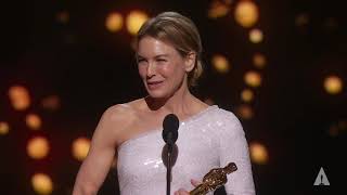 Renée Zellweger wins Best Actress  92nd Oscars 2020 [upl. by Pietra]