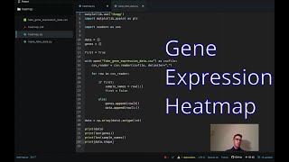 Gene Expression Heatmap with Python [upl. by Siravrat]