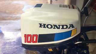 Honda 10 HP Outboard Motor BF100 [upl. by Ronile]