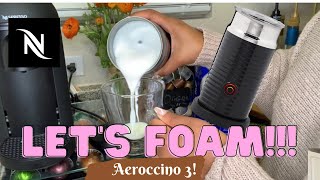 How To Foam Milk With Aeroccino 3 Make Coffee With Foam Tips amp Tricks  Easy Foamed Latte Recipe [upl. by Spiros]