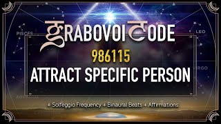 Grabovoi Numbers for ATTRACTING A SPECIFIC PERSON  Grabovoi Sleep Meditation with GRABOVOI Codes [upl. by Juliana469]