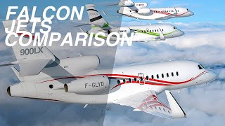 Top 3 Dassault Falcon Business Jets Comparison  Price amp Specs [upl. by Farmelo]