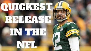 Aaron Rodgers Throwing Mechanics Breakdown [upl. by Nyvek]