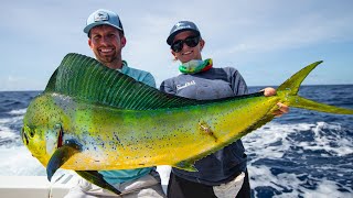 Deep Sea Fishing in Miami Dolphin Wahoo Amberjacks and Tripletail [upl. by Nwahsid356]