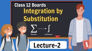 2 Integration by Substitution  Class 12 Maths NCERT  Lecture 2 [upl. by Eidod]