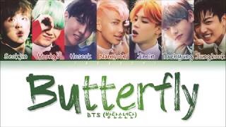 BTS  Butterfly Color Coded Lyrics EngRomHan가사 [upl. by Absa32]