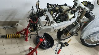 Cagiva Mito 125 evo tutte le fasi di restauro [upl. by Eatnoed953]