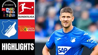 TSG Hoffenheim vs FC Union Berlin 21Spieltag Bundesliga Highlights [upl. by Airelav]