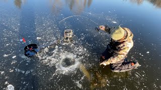 First Ice Fishing Minnesota 2023 [upl. by Lanos638]