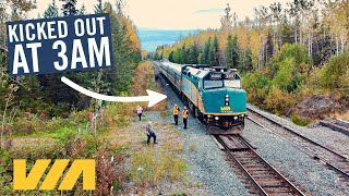 Stuck in the middle of NOWHERE on VIA Rail in Canada [upl. by Azeret983]