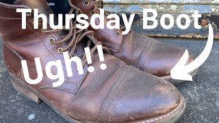 Thursday Boot Captains Resole  Making These Boots Look New [upl. by Essa91]